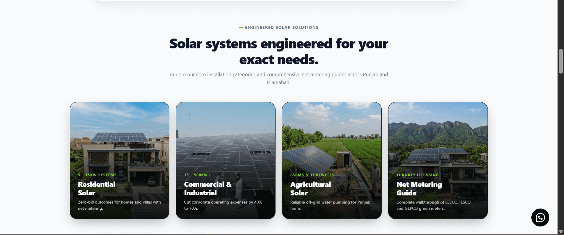 SolarLink solar energy website